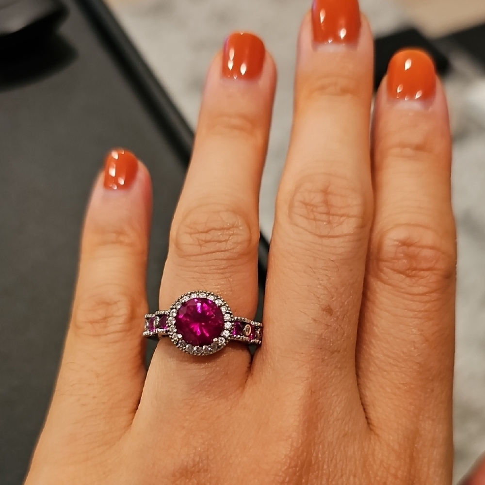 Elegant Pink Gemstone Ring
